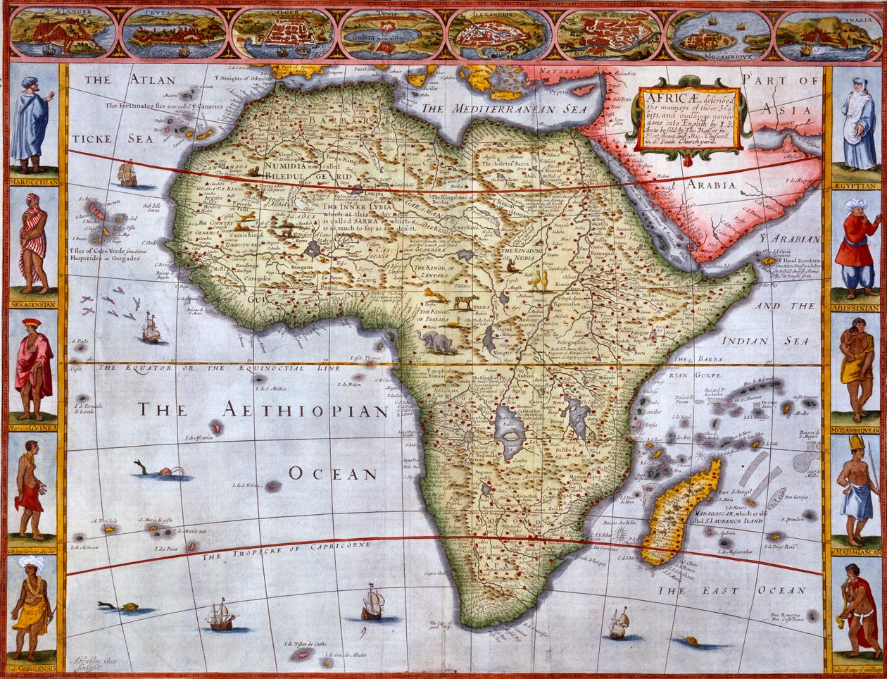 Map of Africa by John Speed