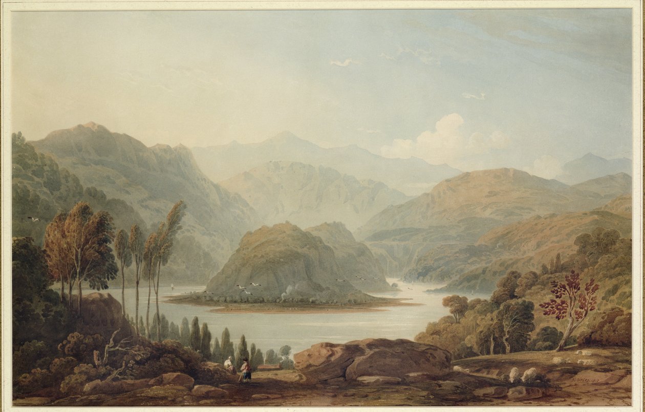 View of the Mondego River, Spain, 1813 by John Varley
