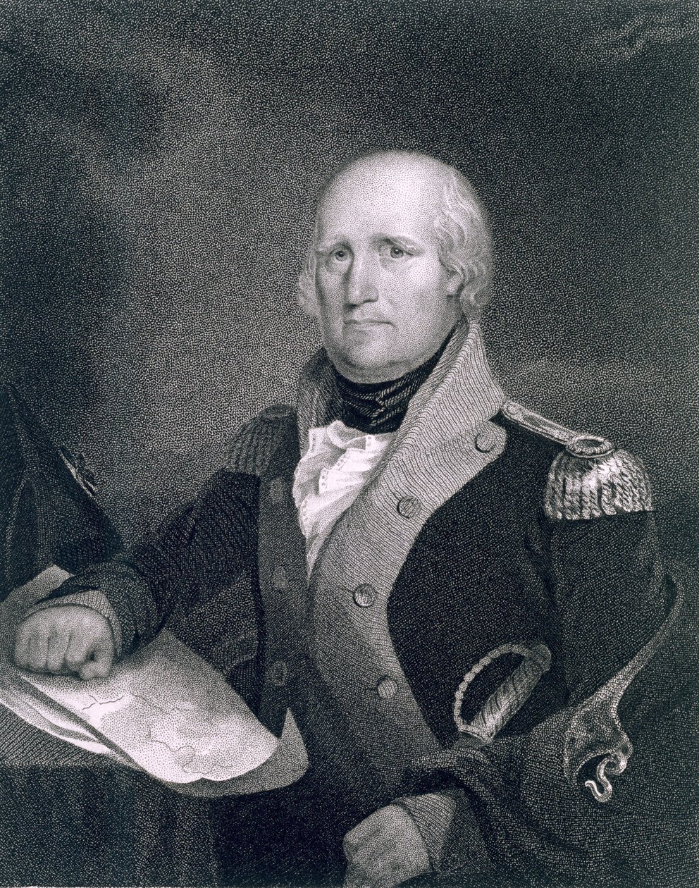 George Rogers Clark, engraved by Thomas B. Welch after a copy of the original by James Barton Longacre by John Wesley Jarvis