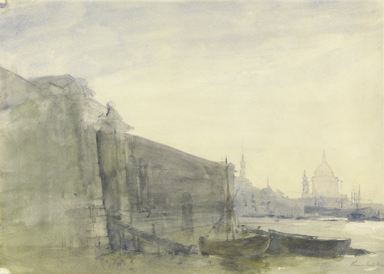 The Thames, Early Morning, Toward St. Paul