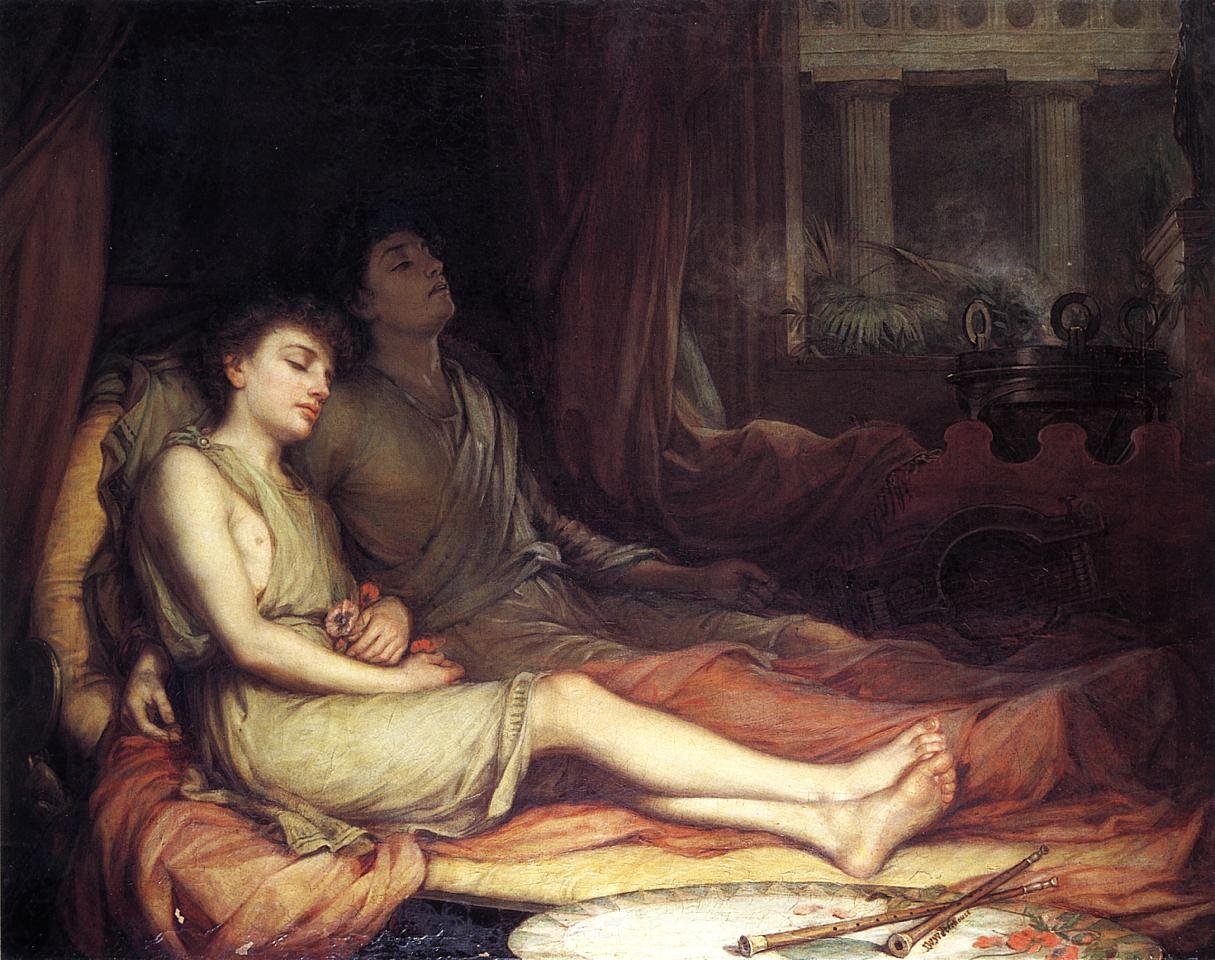 Sleep and His Half Brother Death by John William Waterhouse