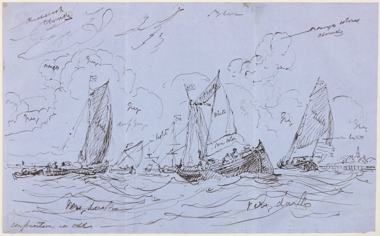 Compositional Study for a Seascape by John Wilson Carmichael