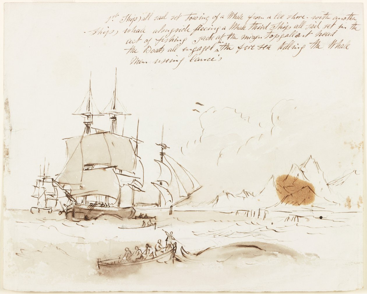 Study for a Whaling Picture by John Wilson Carmichael