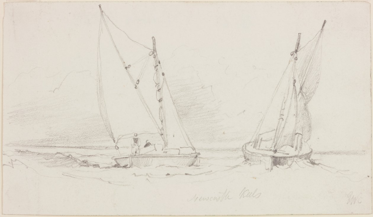 Two Newcastle Keels by John Wilson Carmichael