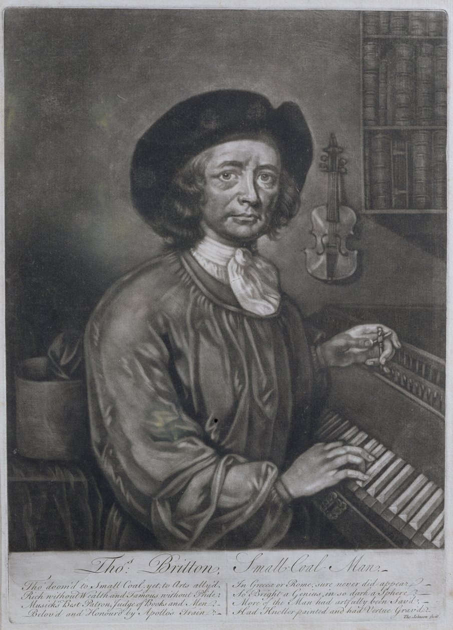 Thomas Britton, the Small-Coal Man, Engraved by Thomas Johnson by John Wollaston