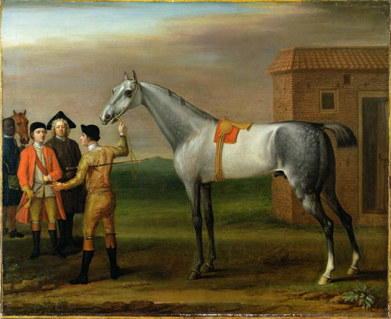 Lamprey, with His Owner, Sir William Morgan, at Newmarket by John Wootton