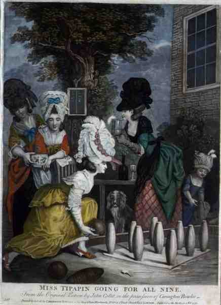Miss Tipapin Going for All Nine by John (after) Collet