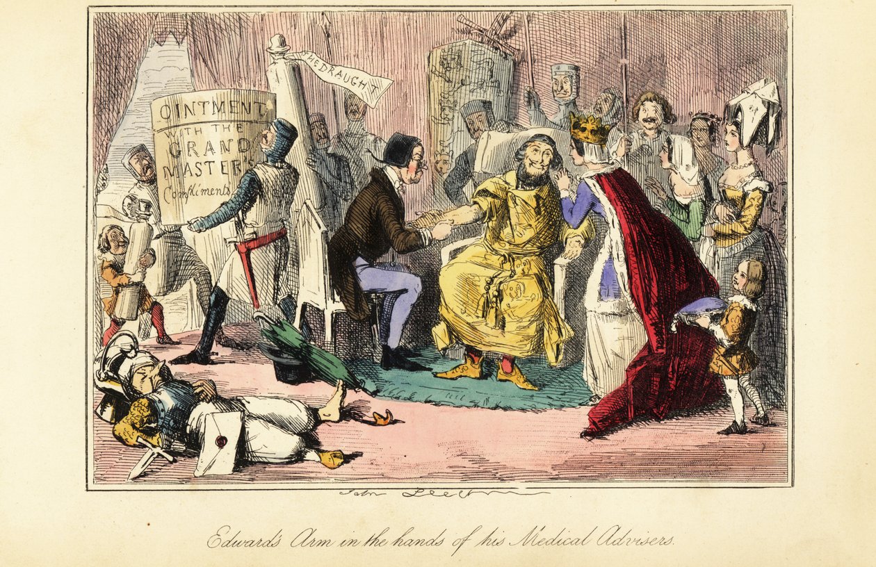 King Edward I treated after an assassination attempt in Acre in 1272 by John (after) Leech