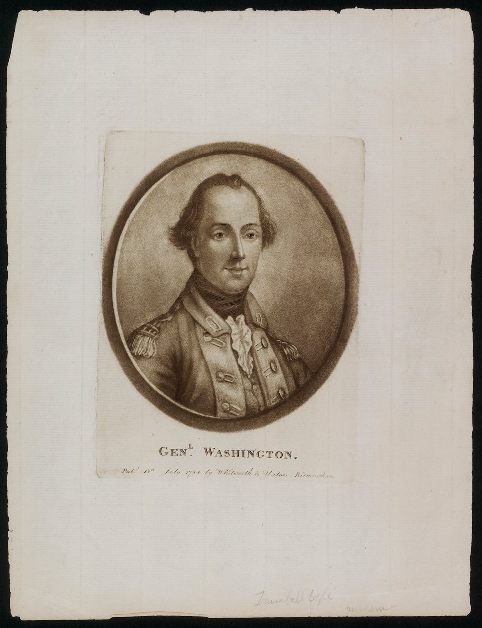 Portrait of General George Washington by John (after) Trumbull