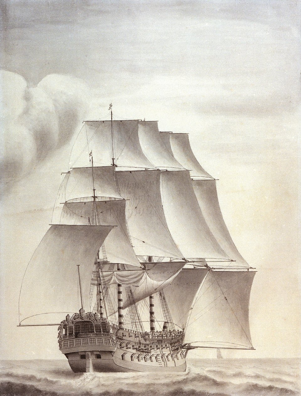 Portrait of the English ship 