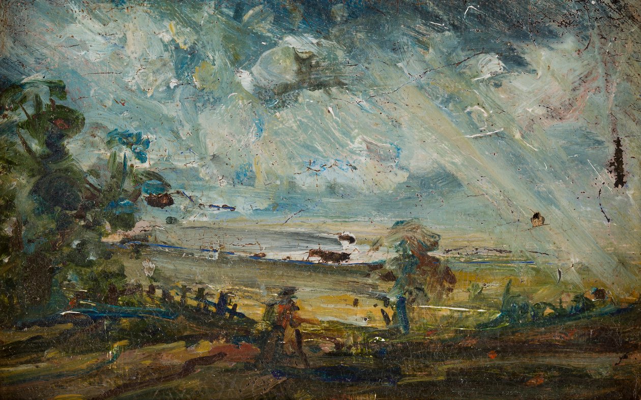 Plein Air Sketch of a Bay by John (manner of) Constable