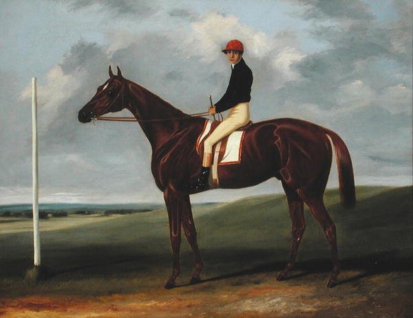 Chestnut Colt with Jockey Up and Starting Post by John Alfred Wheeler