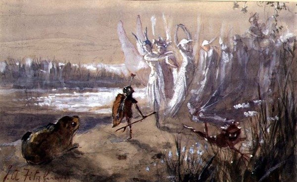 A Halt in the Fairy Procession by John Anster Fitzgerald