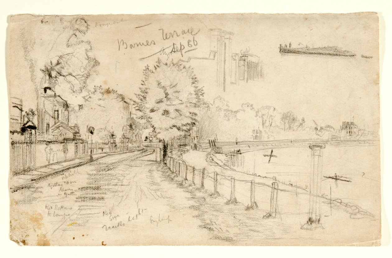 Thames at Barnes by John Atkinson Grimshaw