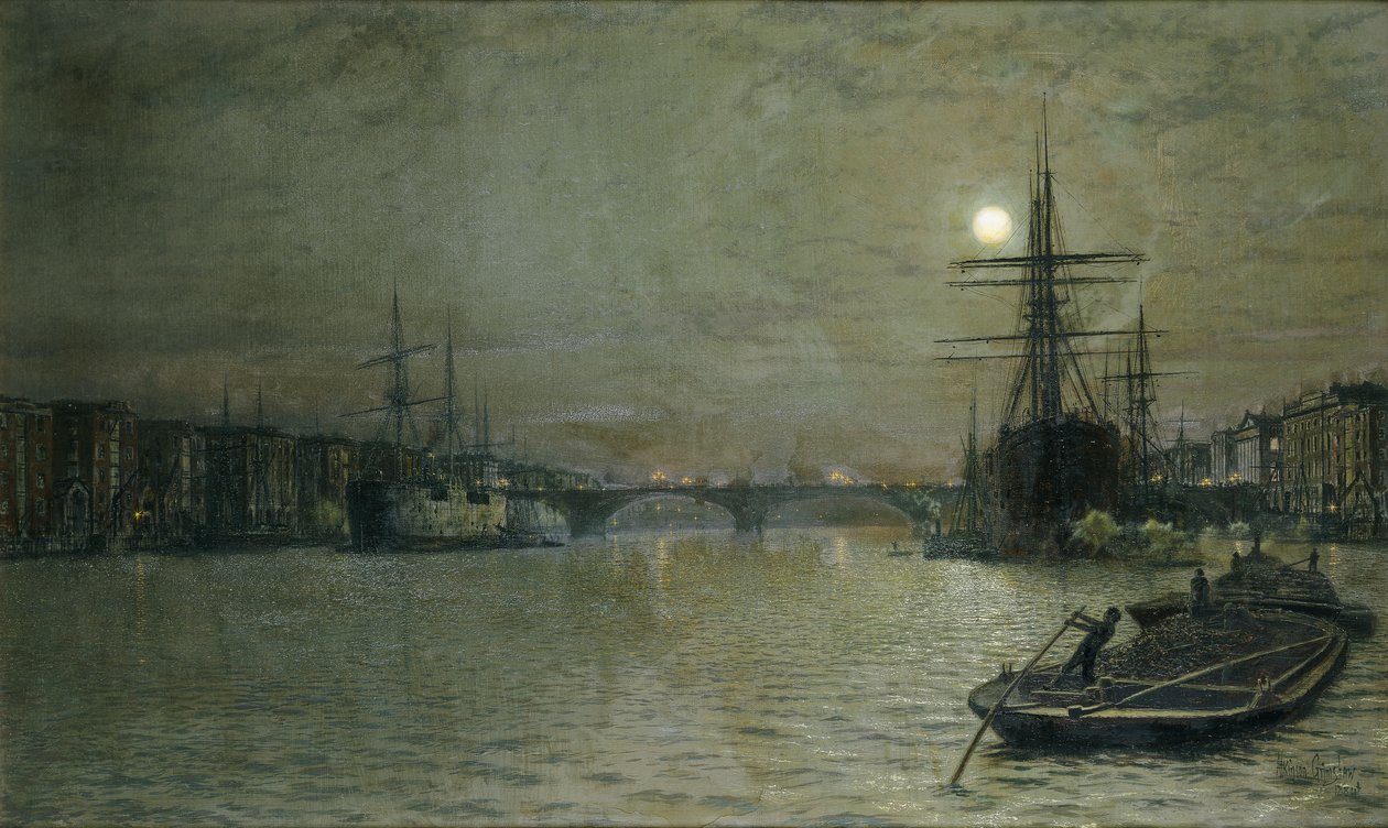 The Pool and London Bridge at Night by John Atkinson Grimshaw