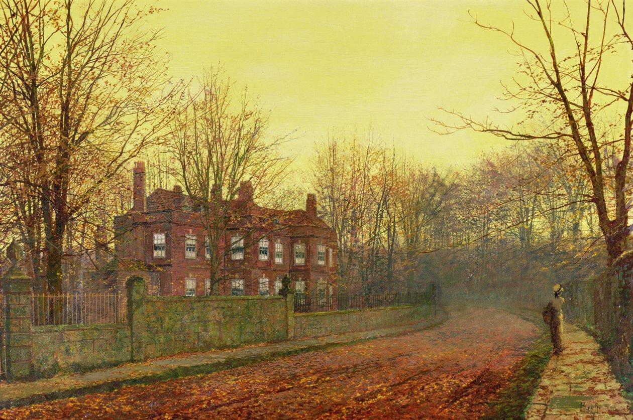 The Waning Glory of the Year by John Atkinson Grimshaw