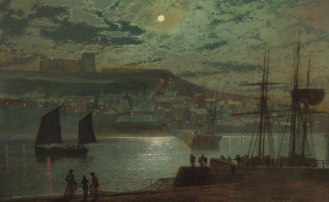 Whitby Harbor by John Atkinson Grimshaw