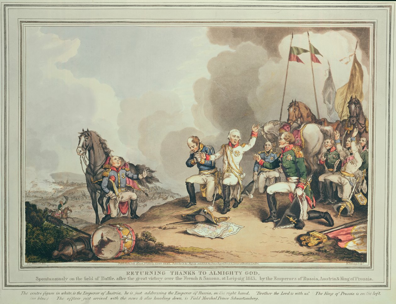 Returning Thanks to Almighty God, 1814 by John Augustus Atkinson
