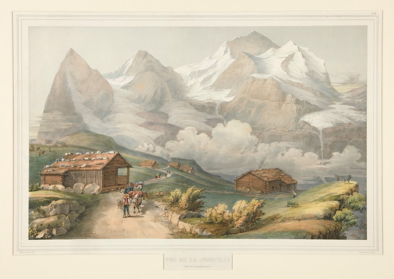 View of the Jungfrau Taken from the Wengernalp by John Bachmann