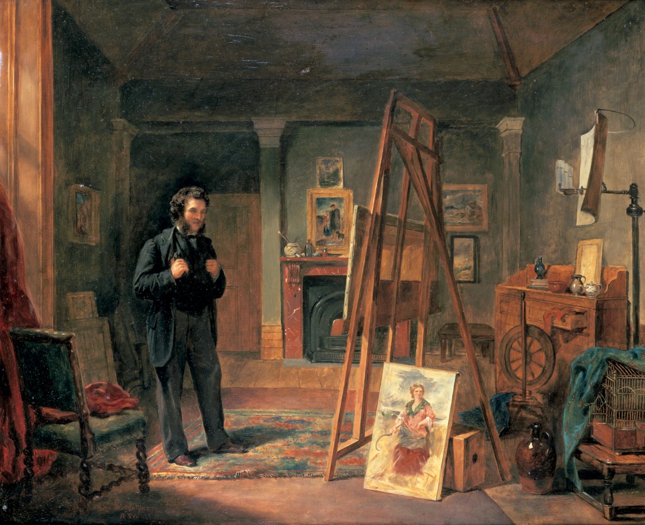 Portrait of Thomas Faed in his Studio, 19th century by John Ballantyne
