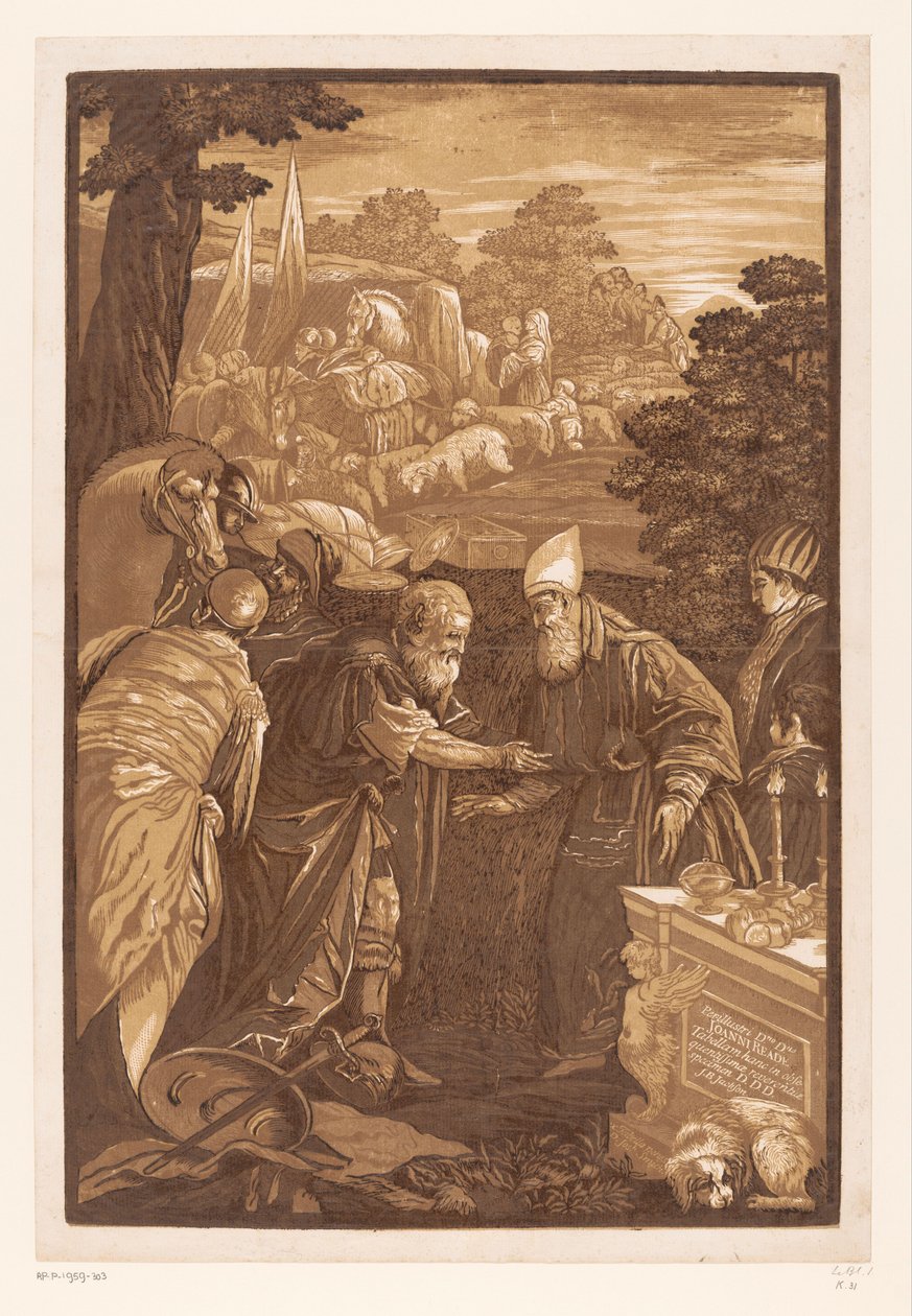 Abraham and Melchizedek by John Baptist Jackson