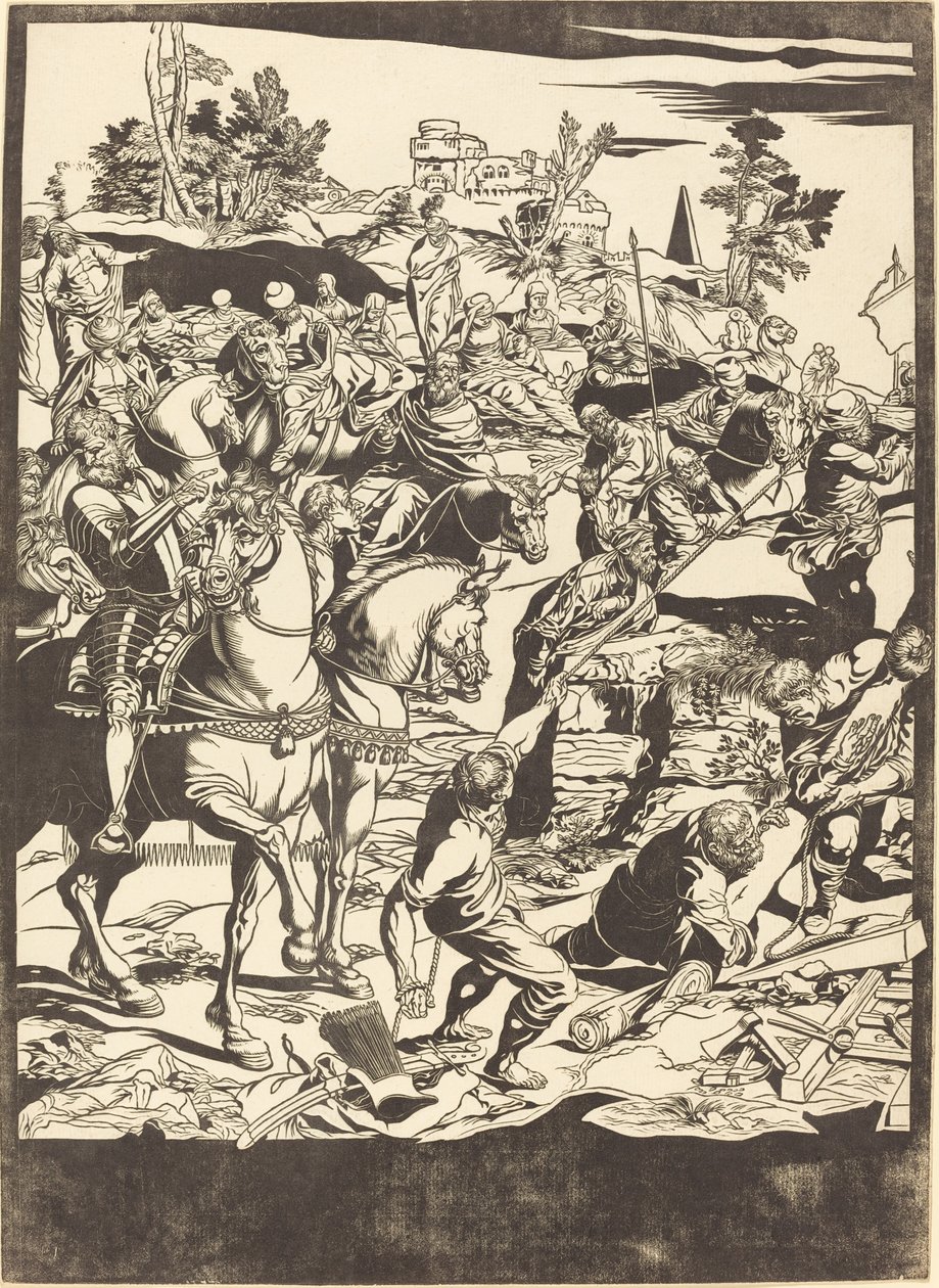 The Crucifixion by John Baptist Jackson after Jacopo Tintoretto