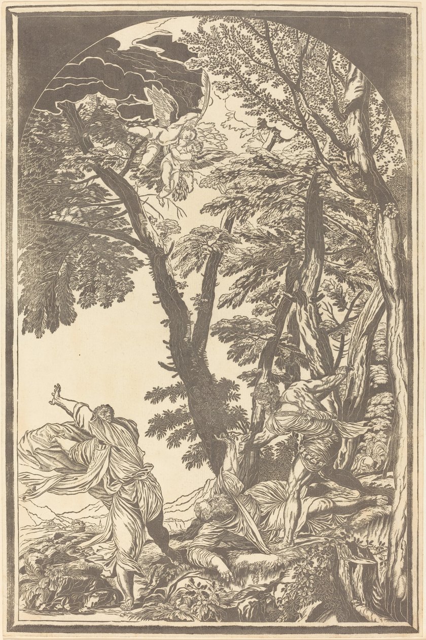 The Death of Saint Peter Martyr by John Baptist Jackson after Titian