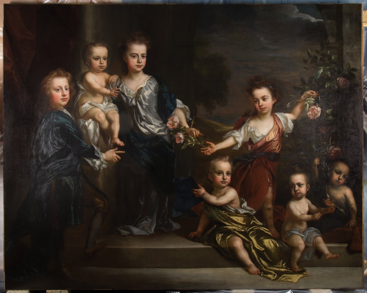 Portrait of Seven of the Children of Charles Seymour, 6th Duke of Somerset by John Baptiste Closterman