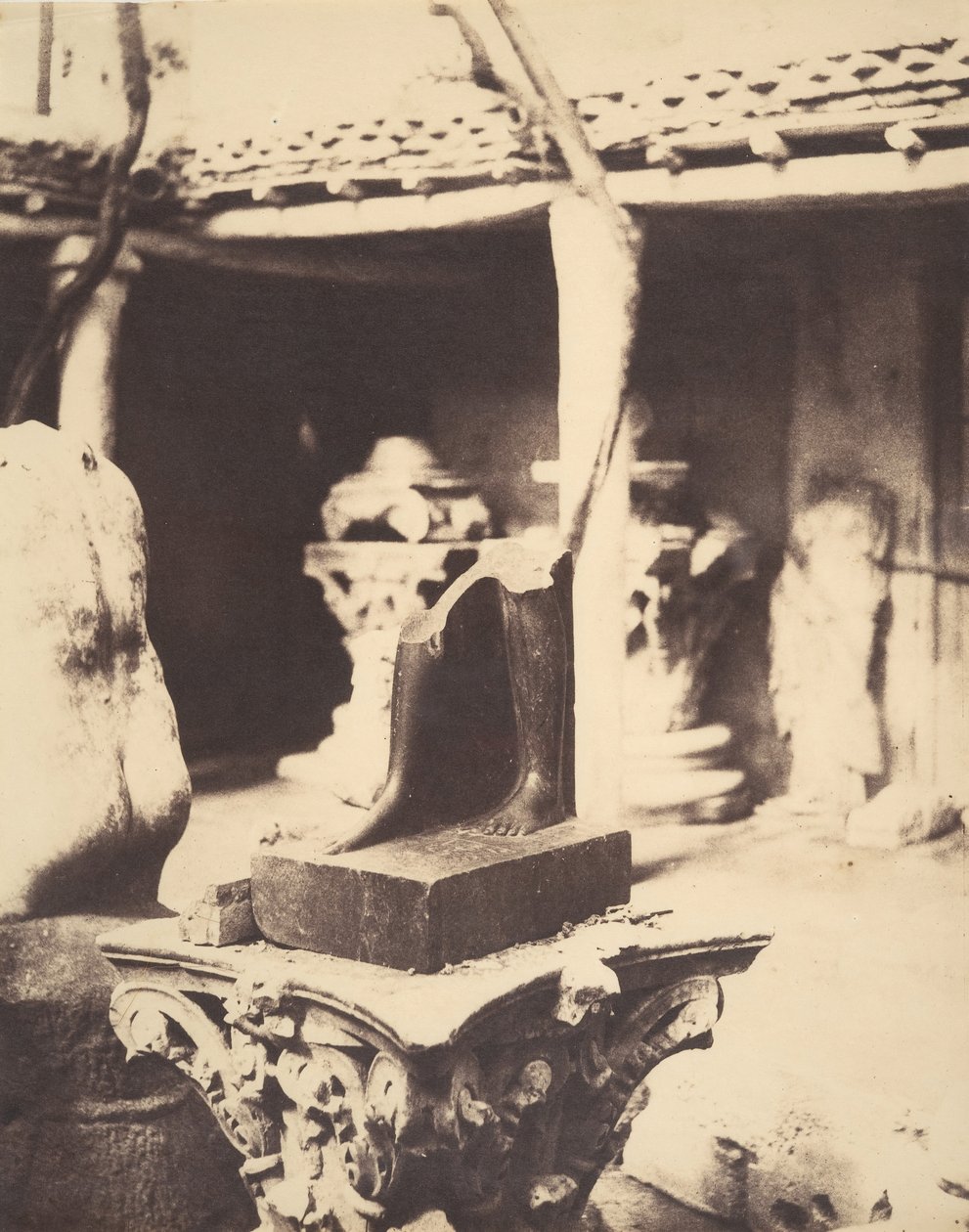Fragment of an Egyptian Statue in the Museum at Cherchell, Algeria by John Beasley Greene