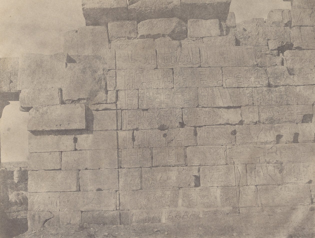 Karnak, Hypostyle Hall, South Wall (Exterior Face) by John Beasley Greene