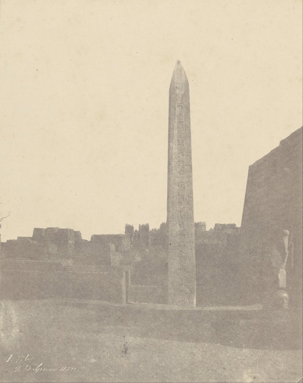 Luxor, Obelisk (West Side) by John Beasly Greene