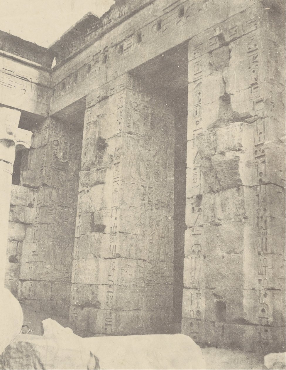 Medinet Habu, Palace of Ramses II, Second Court, East Side by John Beasly Greene