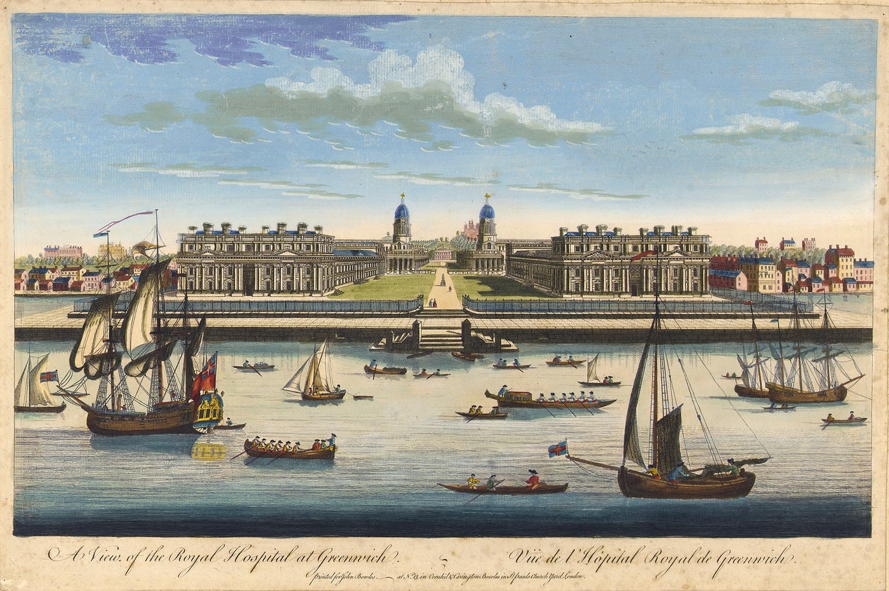 A View of the Royal Hospital at Greenwich, c.1770 by John Bowles