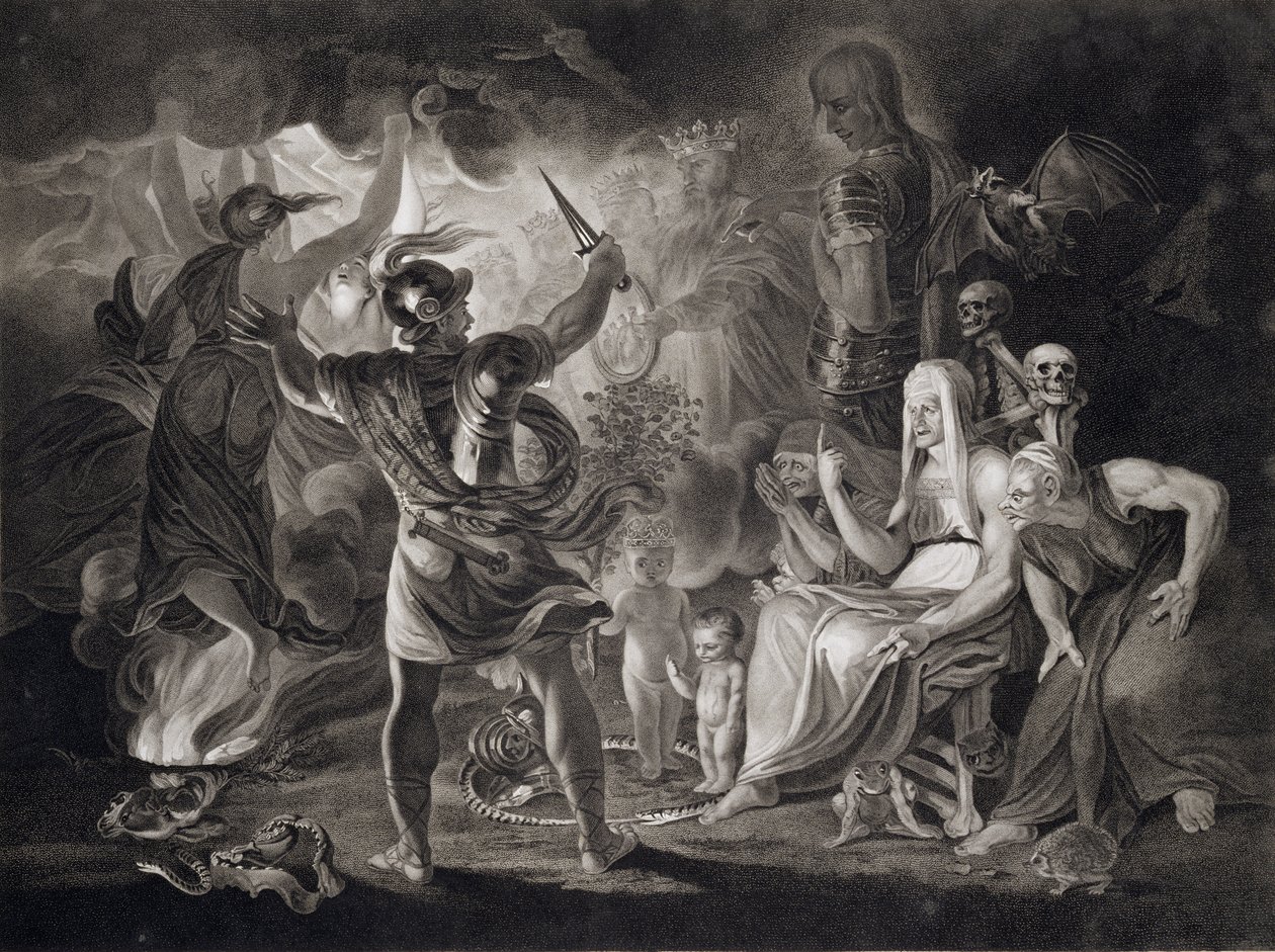 Macbeth, the Three Witches and Hecate in Act IV, Scene I of 