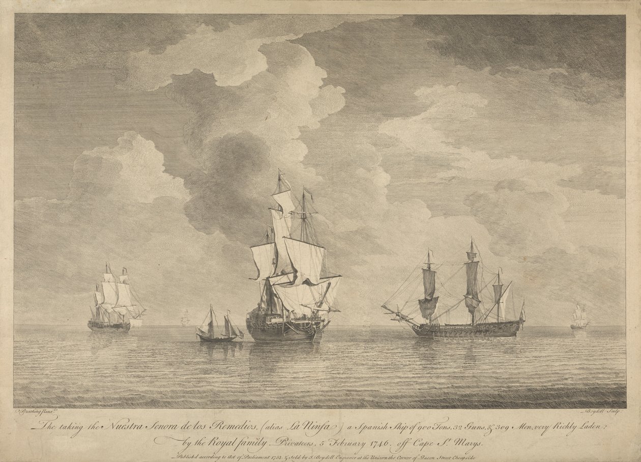 The Taking of the Nuestra Senora de los Remedios by John Boydell