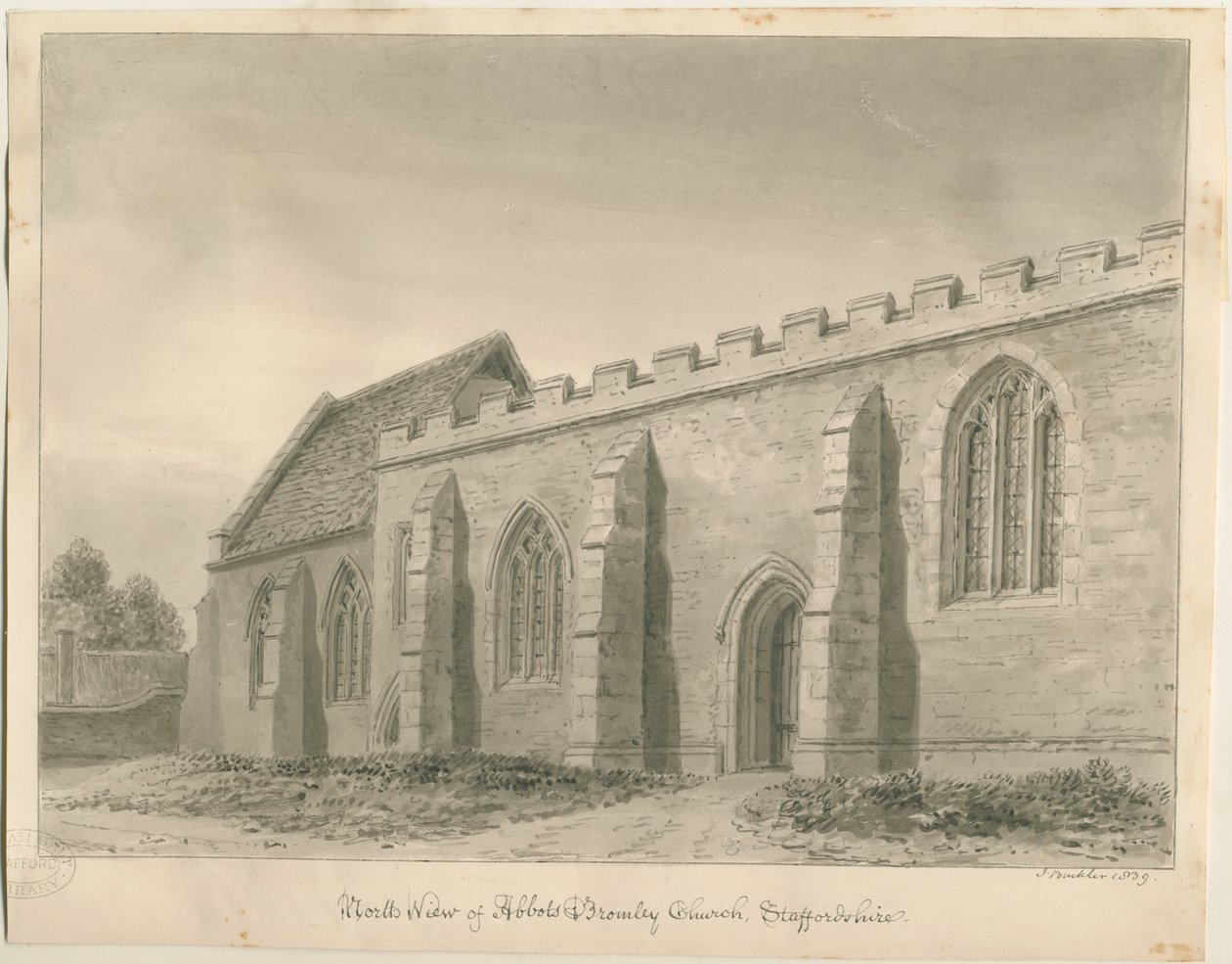 Abbots Bromley Church by John Buckler