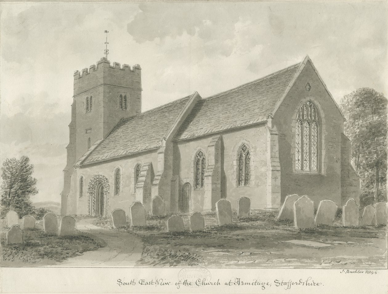 Armitage Church by John Buckler