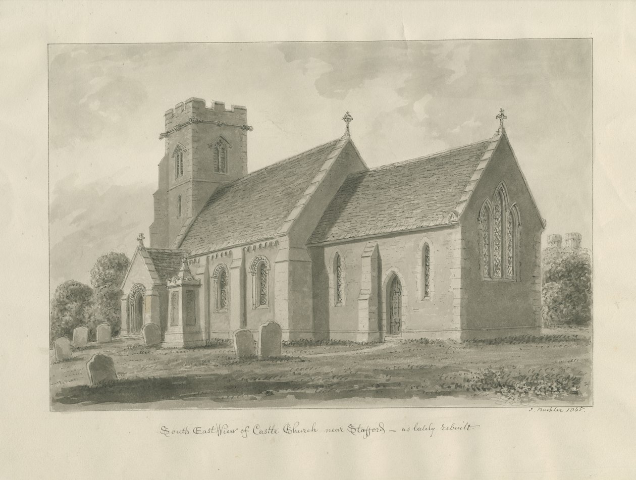 Castle Church - Church by John Buckler