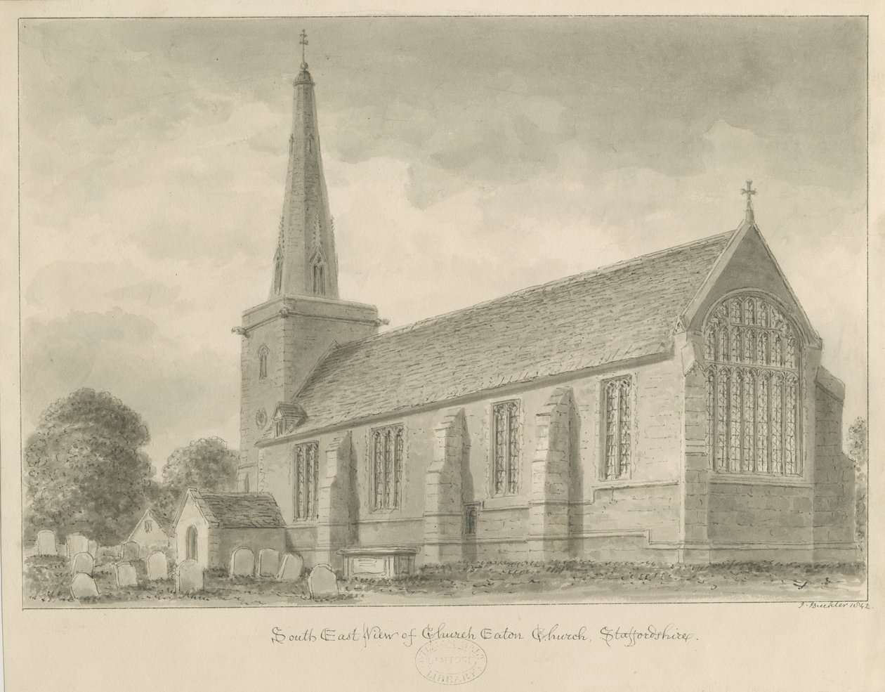 Church Eaton Church by John Buckler