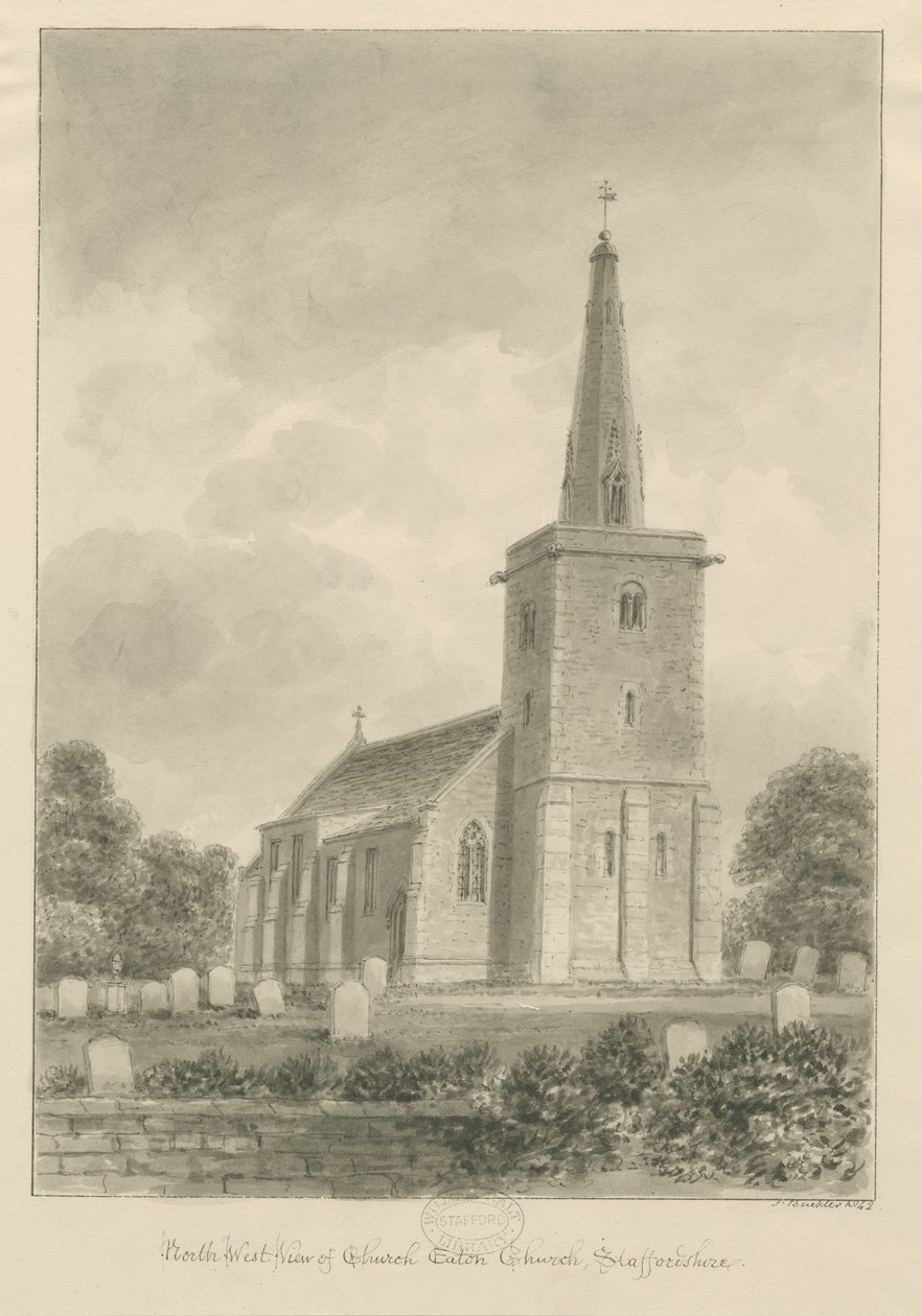 Church Eaton Church by John Buckler