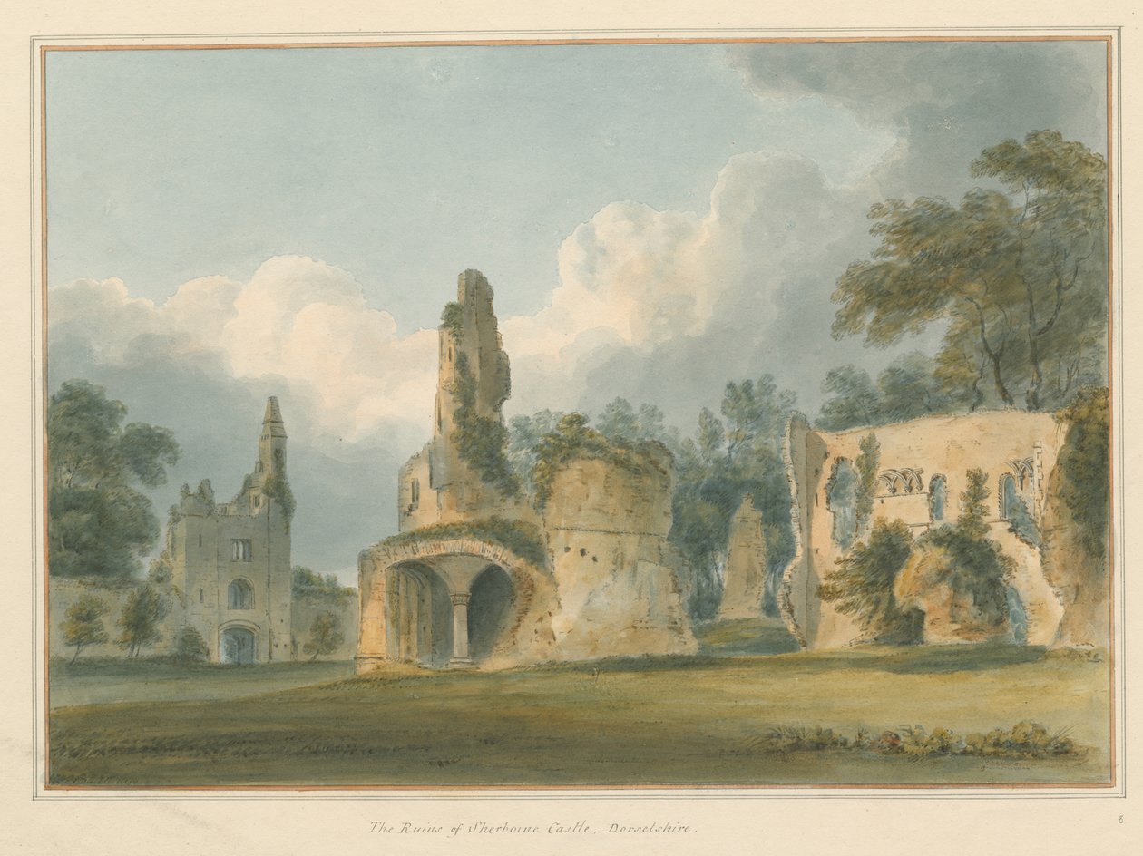 Dorset - Sherborne - Ruins of Castle by John Buckler
