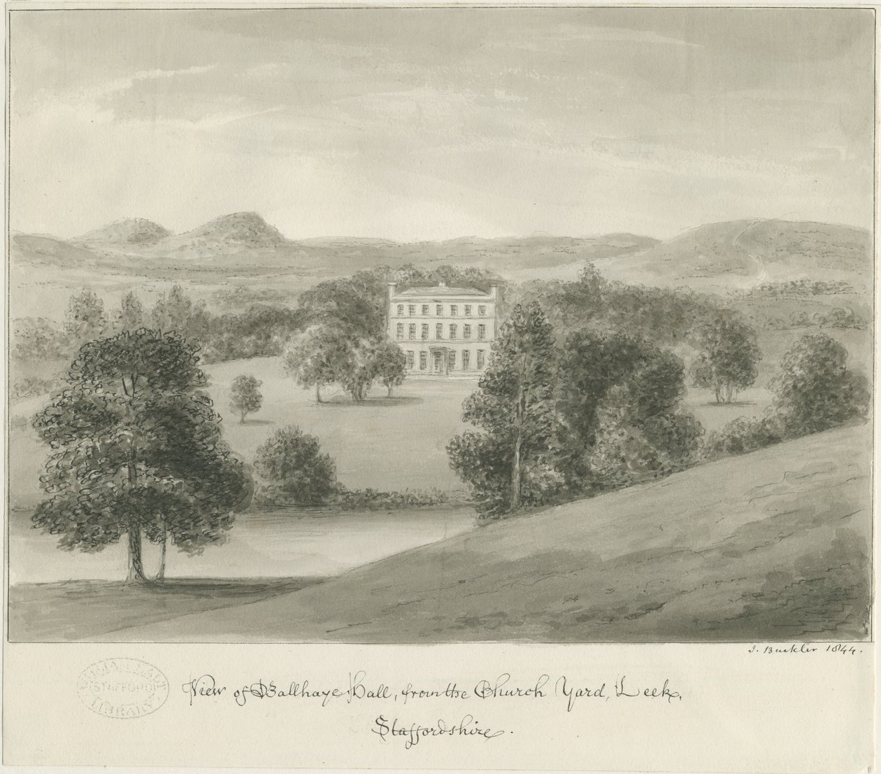 Leek - Ball Haye Hall by John Buckler