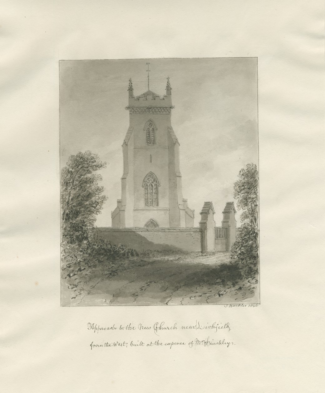 Lichfield - Christ Church by John Buckler