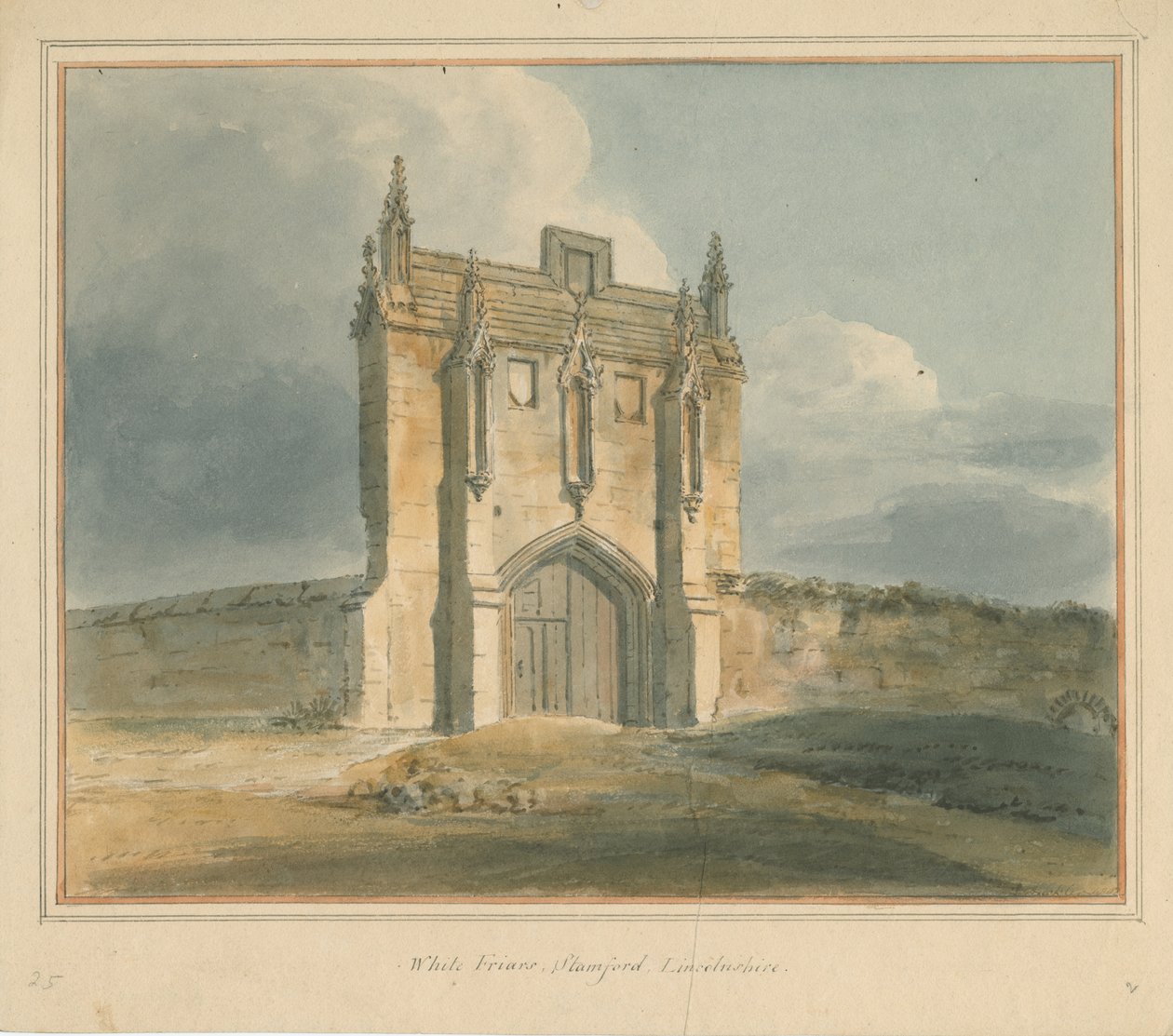 Lincolnshire - Stamford - White Friars by John Buckler
