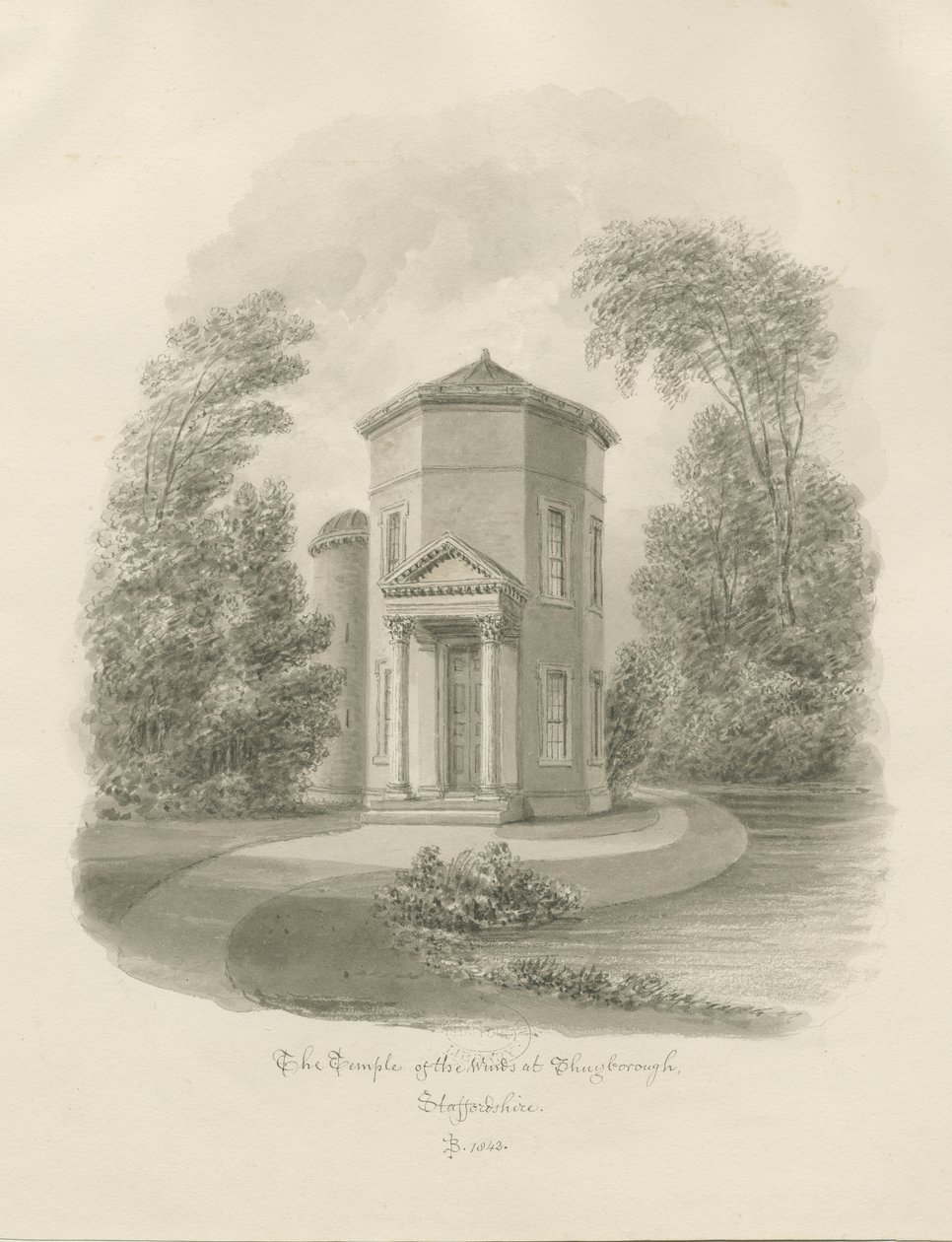 Shugborough - Temple of the Winds by John Buckler