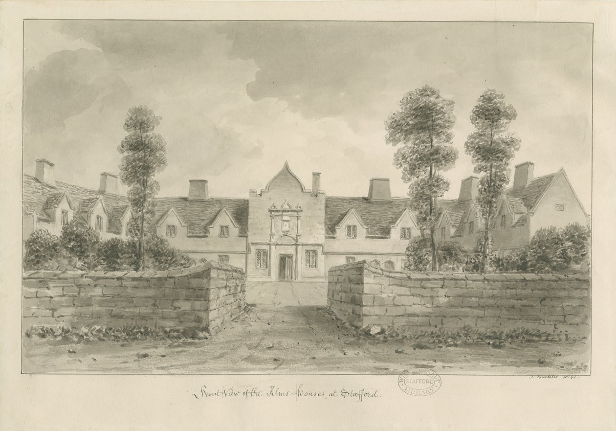 Stafford - Alms Houses by John Buckler