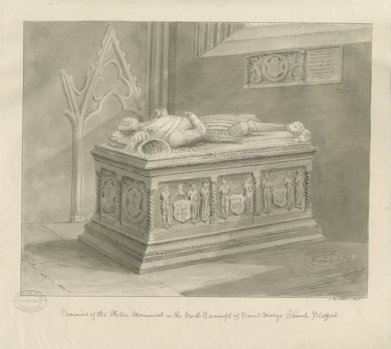 Stafford - Aston Monument in St. Mary