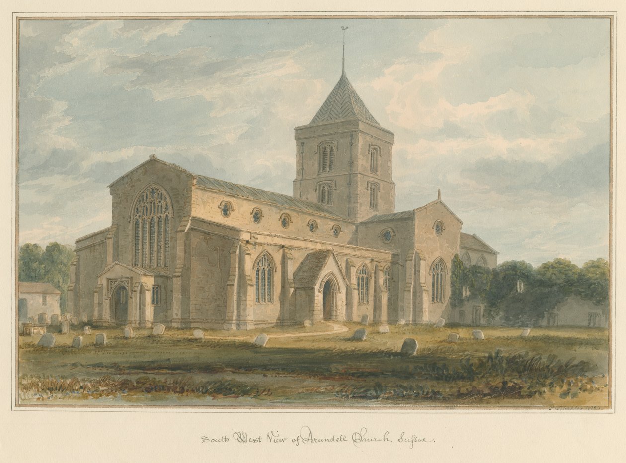 Sussex - Arundel Church by John Buckler