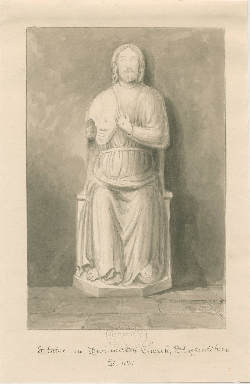 Swynnerton Church - Statue of Jesus Christ by John Buckler