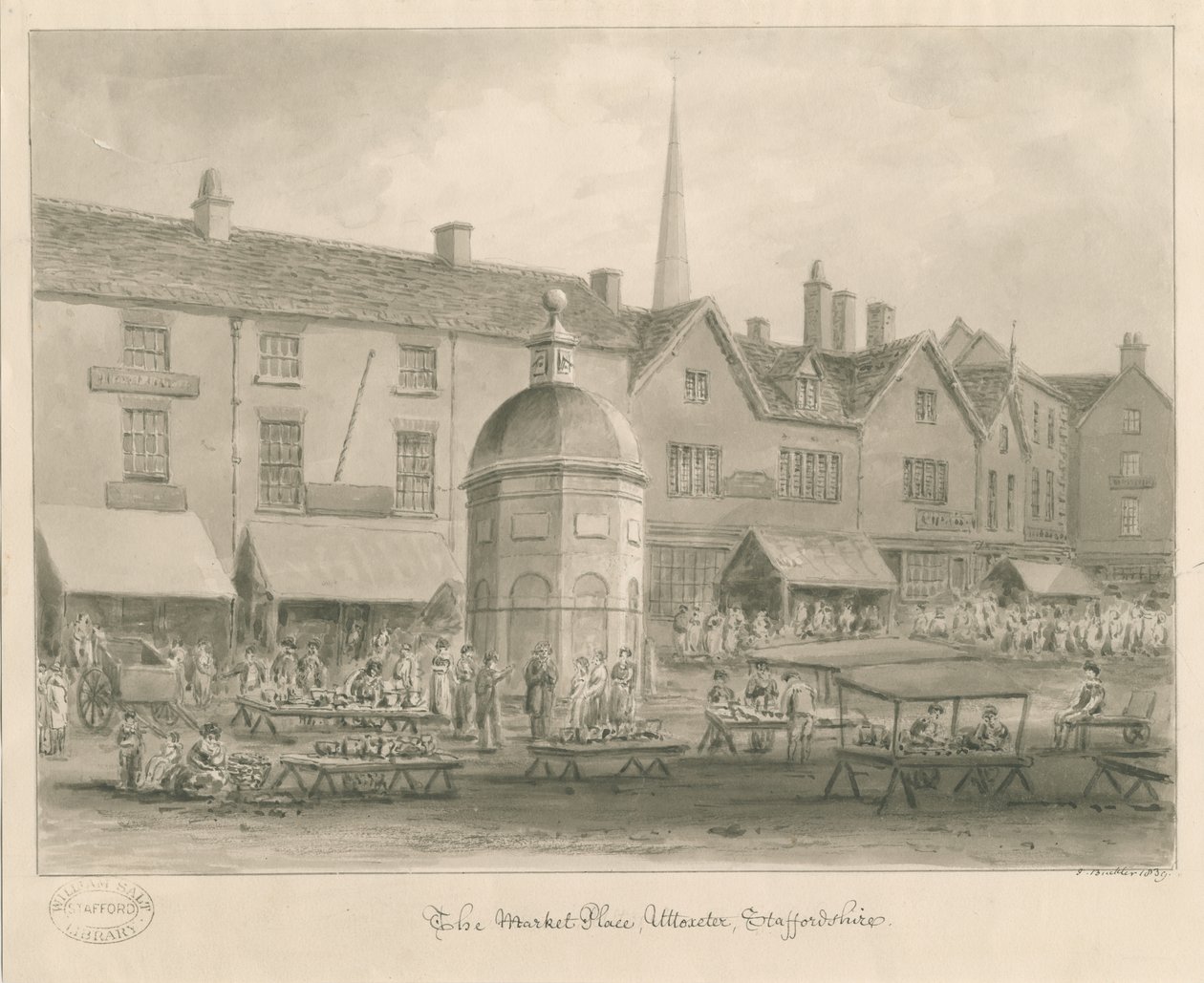 Uttoxeter Town - Market Place by John Buckler